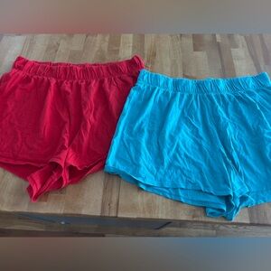 2 pairs wild fable Elastic-Waist womens cotton comfy Shorts - size xl